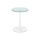  Monarch I 3017 Accent Table - White Bentwood With Tempered Glass IMAGE 8