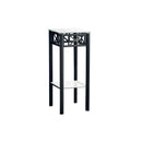  Monarch I 3078 Accent Table - Black Metal With Tempered Glass IMAGE 1