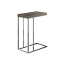  Monarch I 3253 Accent Table - Dark Taupe With Chrome Metal IMAGE 1