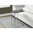  Monarch I 3253 Accent Table - Dark Taupe With Chrome Metal IMAGE 2
