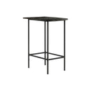  Monarch I 2325 Home Bar - 24"X 36" / Grey Marble / Charcoal Metal IMAGE 1