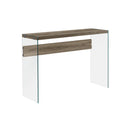  Monarch I 3055 Accent Table - 44"L / Dark Taupe / Tempered Glass IMAGE 1