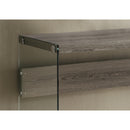  Monarch I 3055 Accent Table - 44"L / Dark Taupe / Tempered Glass IMAGE 4
