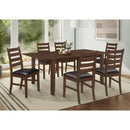  Monarch I 1371 Dining Table - Brown Veneer 42"X 78"/ 18" Extension Panel IMAGE 2
