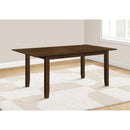  Monarch I 1371 Dining Table - Brown Veneer 42"X 78"/ 18" Extension Panel IMAGE 3
