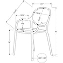  Monarch Outdoor Seating Dining Chairs I 4022 IMAGE 3