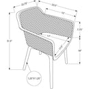 Monarch Outdoor Seating Dining Chairs I 4028 IMAGE 3