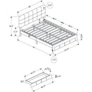  Monarch Full Upholstered Platform Bed with Storage I 5900F IMAGE 3