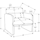  Monarch Stationary Fabric Accent Chair I 8027 IMAGE 6