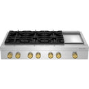  KitchenAid 48-inch Gas Rangetop with Electric Griddle KCGK948TSS IMAGE 9
