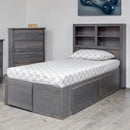  Mako Wood Furniture Kids Beds Bed Autumn 6300 Twin Kids Bed with Bookcase Headboard IMAGE 1