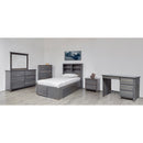 Mako Wood Furniture Kids Beds Bed Autumn 6300 Twin Kids Bed with Bookcase Headboard IMAGE 2