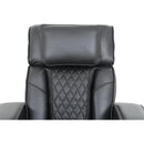 Primo International Heritage Swivel Glider Leather Match Chair Colton 74985 Swivel Glider Recliner - Black IMAGE 6