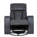  Primo International Heritage Swivel Glider Leather Match Chair Colton 74986 Swivel Glider Recliner - Charcoal IMAGE 2
