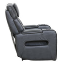  Primo International Heritage Power Leather Match Recliner Colton 73881 Power Recliner - Black IMAGE 5