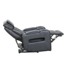  Primo International Heritage Power Leather Match Recliner Colton 73881 Power Recliner - Black IMAGE 6