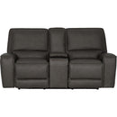  Primo International Odessa Power Reclining Leather Match Loveseat with Console Odessa 76743 Power Reclining Loveseat IMAGE 3