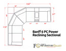 Banff 6 PC Power Reclining Sectional