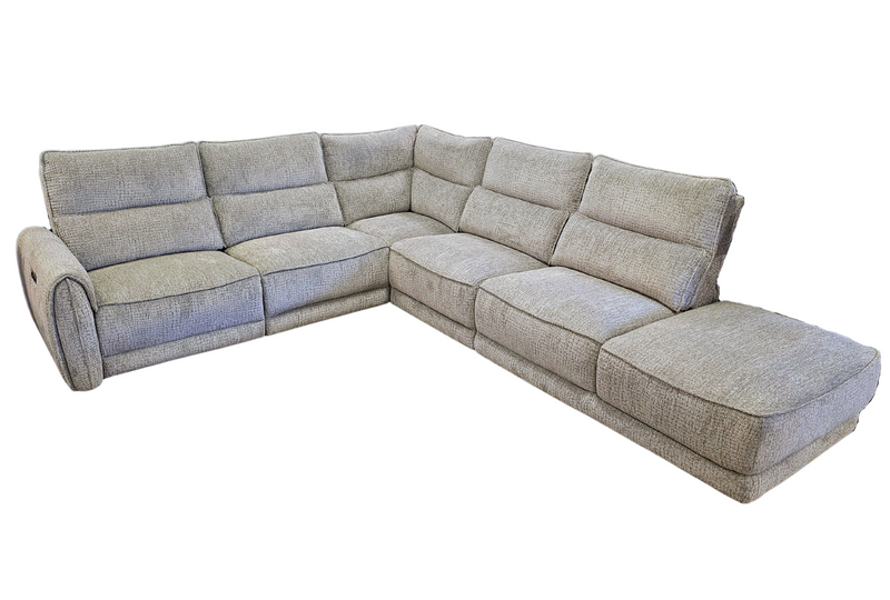 Primo International Stephanie Power Reclining Fabric 5 pc Sectional
