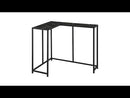 Monarch I 2158 Accent Table - Black Marble/Black EXTERNAL_VIDEO 1