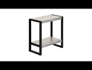 Monarch I 2857 Accent Table - Gray Reclaimed Wood-Look/Black Metal EXTERNAL_VIDEO 1