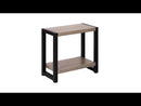 Monarch I 2083 Accent Table - Dark Taupe/Black EXTERNAL_VIDEO 1
