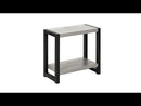 Monarch I 2082 Accent Table - Grey/Black EXTERNAL_VIDEO 1