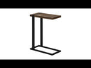 Monarch I 2853 Accent Table - Brown Reclaimed Wood-Look/Black Metal EXTERNAL_VIDEO 1