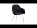 Monarch I 1191 Dining Chair - Black/Chrome EXTERNAL_VIDEO 1