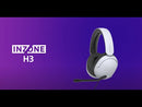 Sony INZONE H3 Over-the-Ear Gaming Headphones with Microphone MDRG300/W EXTERNAL_VIDEO 1