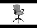 Monarch I 7297 Office Chair - Black/Dark Grey Fabric EXTERNAL_VIDEO 1