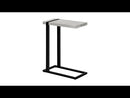 Monarch I 2858 Accent Table - Gray Reclaimed Wood-Look/Black Metal EXTERNAL_VIDEO 1